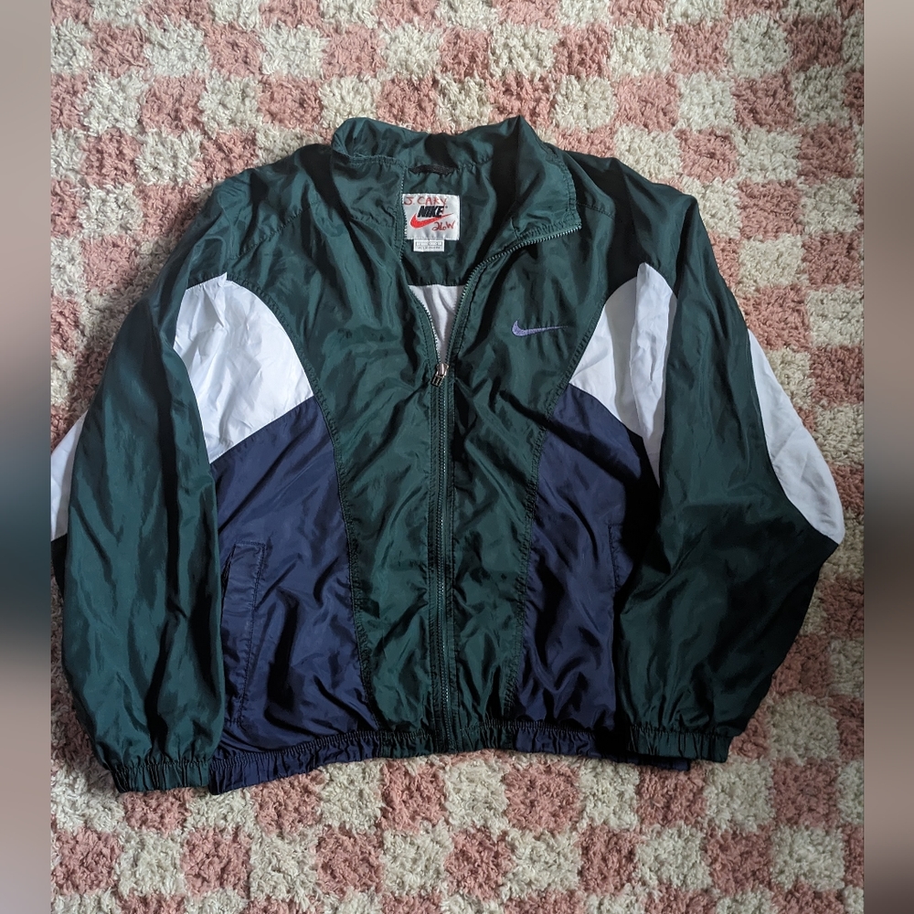 Vintage 90’s Nike Forrest Green Jacket. Size L